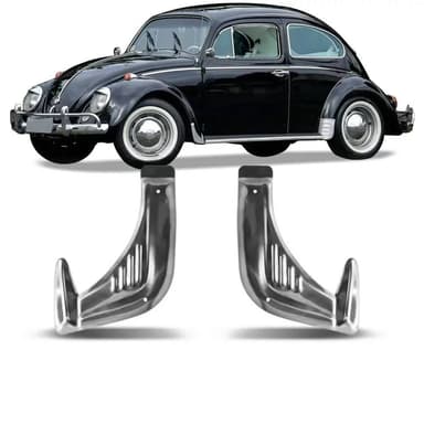 Stone Guard Pair 2pcs Set with Design Details Made in Stainless Steel or Aluminium for Front Fender Wing Side Classic VW Volkswagen Beetle 