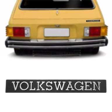 Rear Emblem Volkswagen Old Till 1983 Black