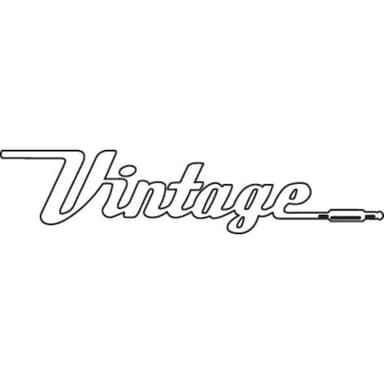 Car Emblem Sticker Vintage White Classic Cars