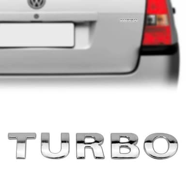 Car Emblem TURBO MINI Volkswagen Generation III Chrome